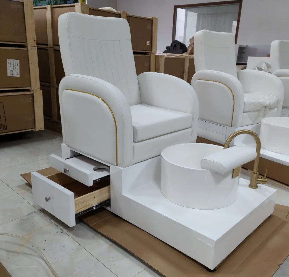 More Design Popular Beauty Nail Salon Furniture No Plumbing Luxury Relax Massage Foot Spa Pedicure Chair