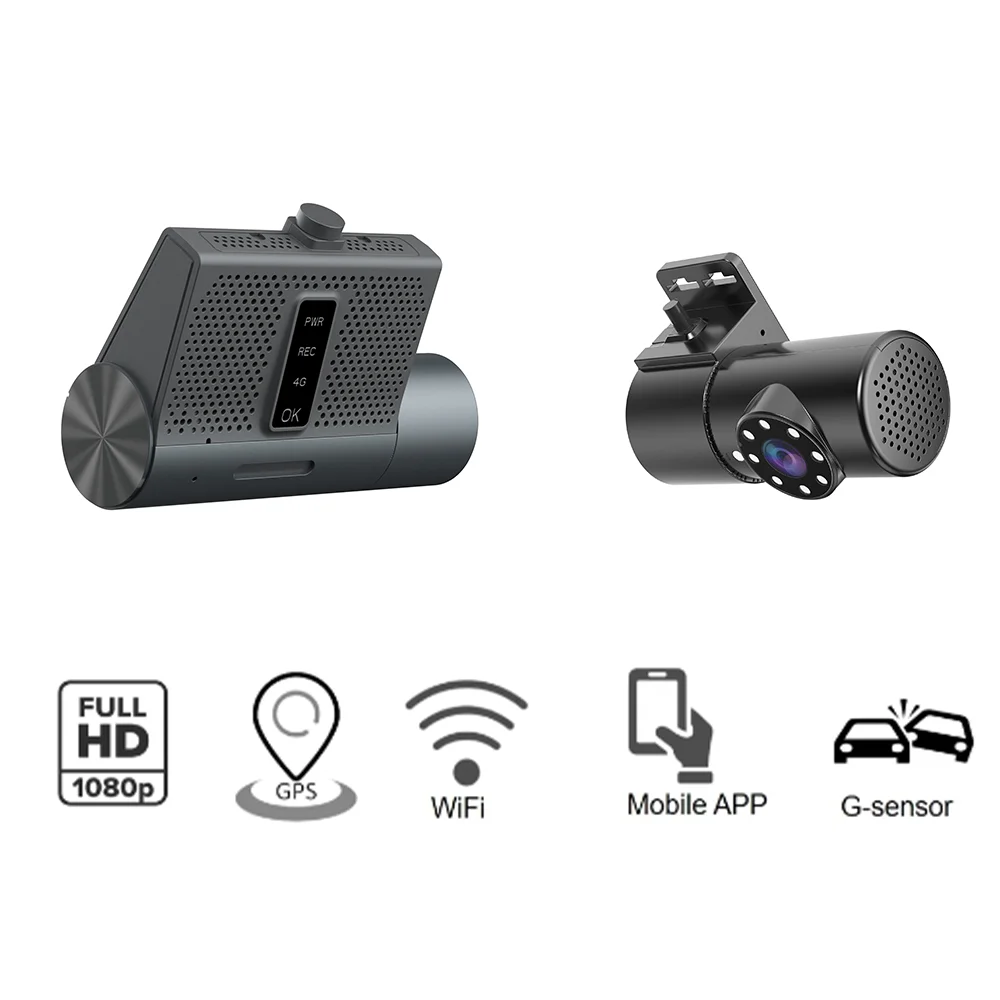 Richmor Vehicle CCTV System For Taxi 2CH 1080P WiFi GPS Dashcam with ADAS DSM DMS Alarm system