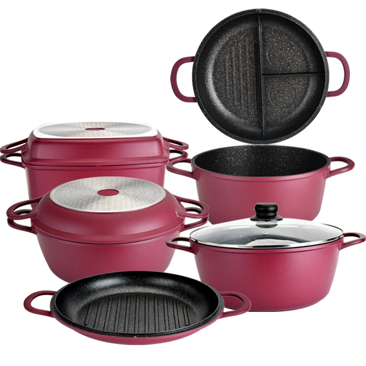 High Quality Kitchenware Cooking Non Stick Pots and Pans Nonstick Casserole