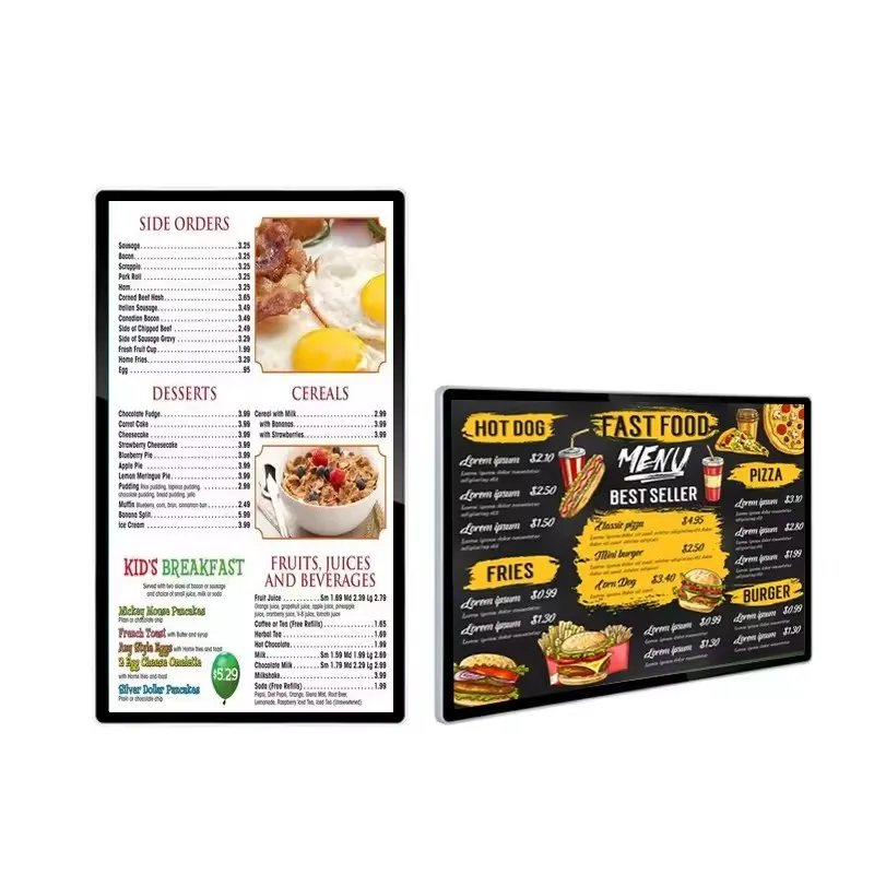 Ultra Thin Lcd Screen Tv Display Retail Wall-Mounted Digital Advertising Machine