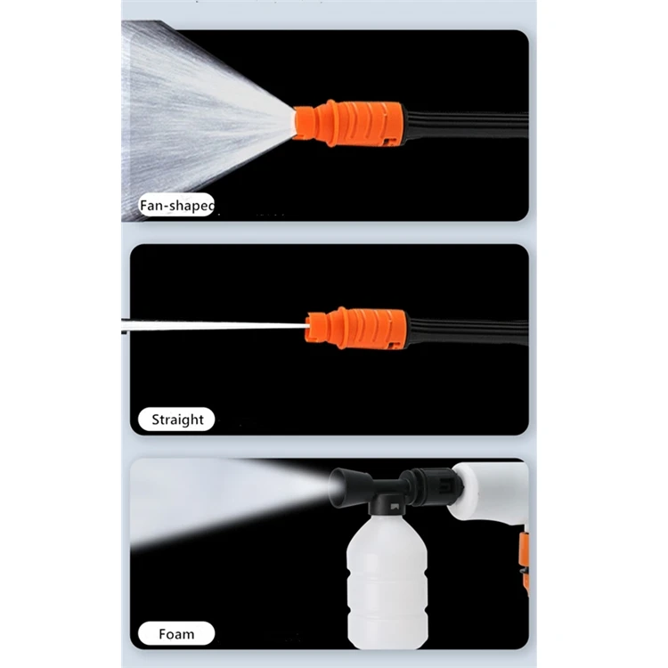 21V Lithium Battery Rechargeable  Used Car Wash Machine High Pressure Gun Car Washer Spray Gun for Water