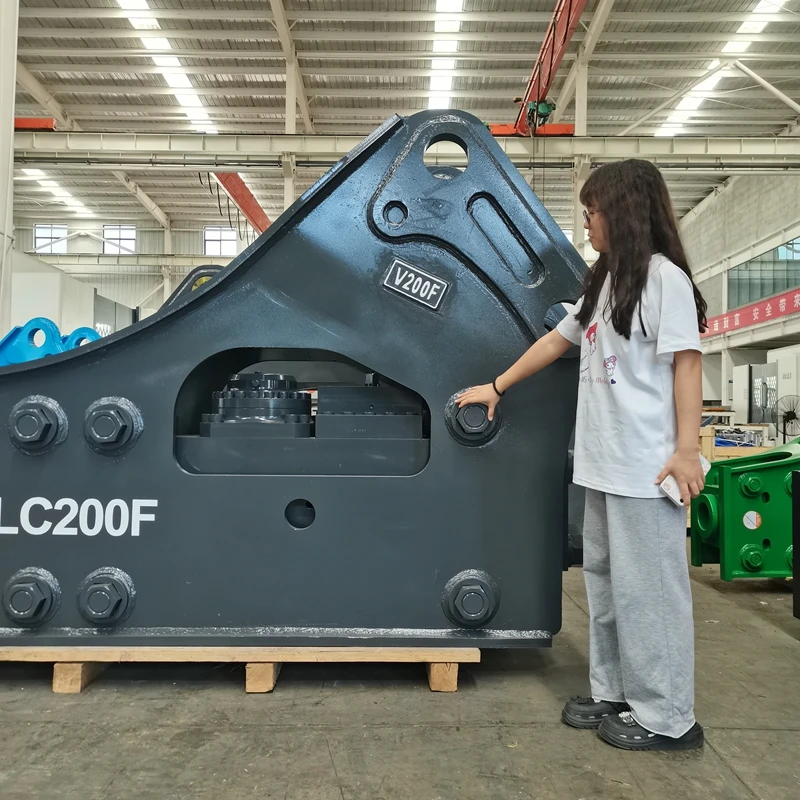 Crushing tools hydraulic breaker hammer stone crushing right angle crushing head suitable for excavators