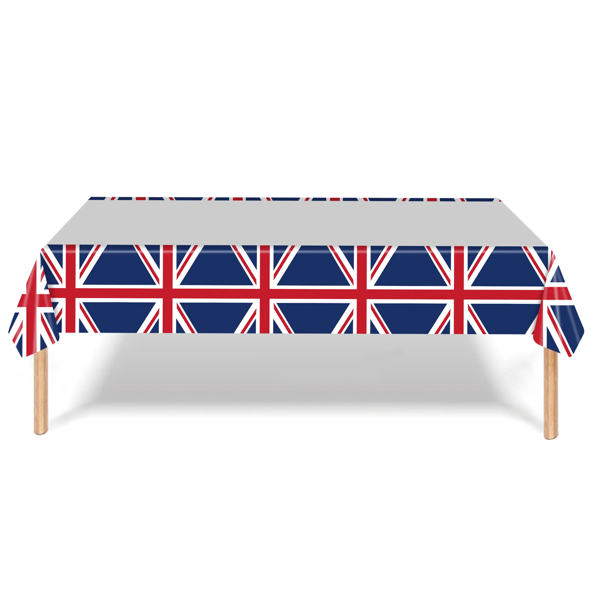 114pcs Union Jack Theme Disposable Paper Cup Paper Plate Tablecloth Paper Towels Birthday Flag Party Cutlery Set