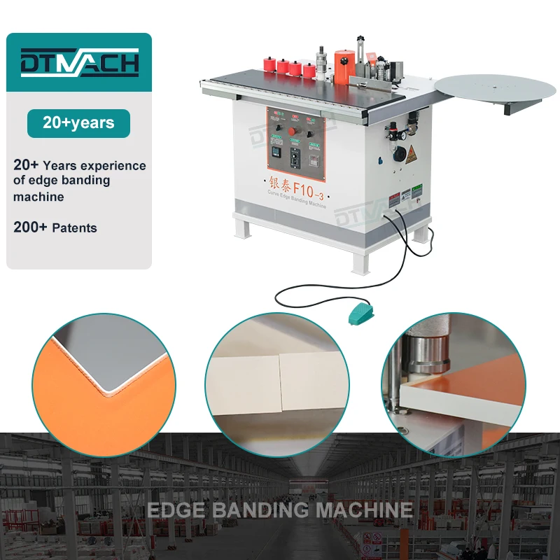 DTMACH kdt high speed small edge bander edgebander woodworking acrylic melamine plywood edge banding machine