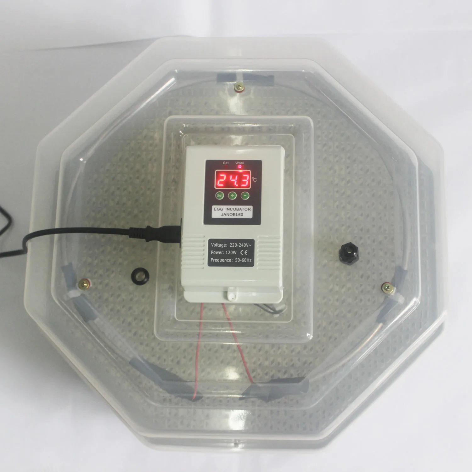 Small egg Incubator JANOEL 60 chicken egg Hatcher with Manuel hand type for Home Used