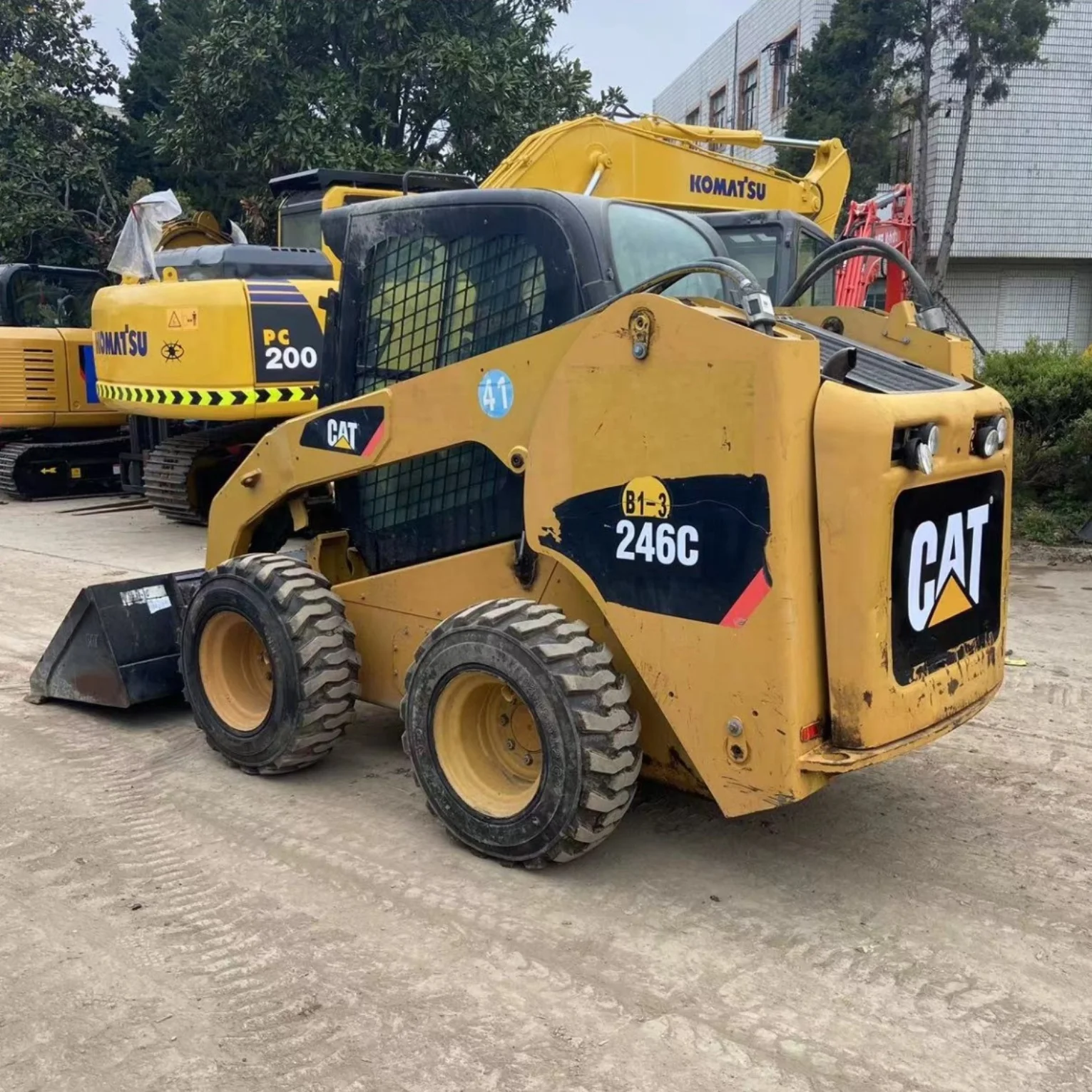 Прямоугольный погрузчик cat 246c caterpillar 246 246D 226 272 262 мини-погрузчик ковш-выключатель