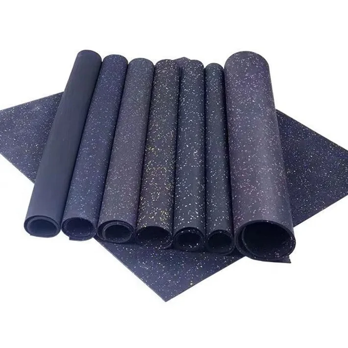 2024 Noise Reduction Crossfit  Rubber Roll GYM Flooring