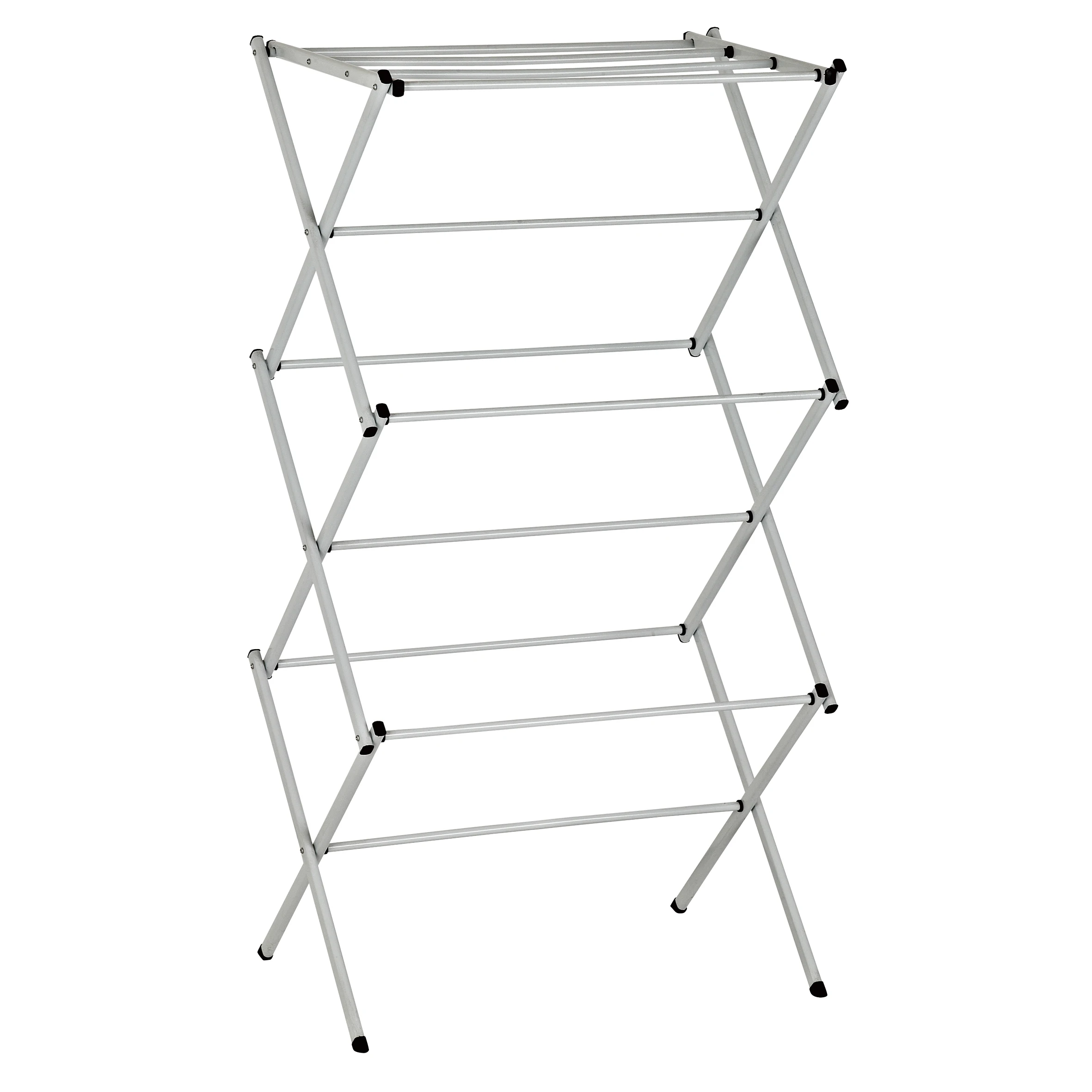High-Level Indoor Foldable Metal Clothes Rack Telescopic Dry Line Stand Storage Home Laundry Kitchen Cleaning Multifunctional