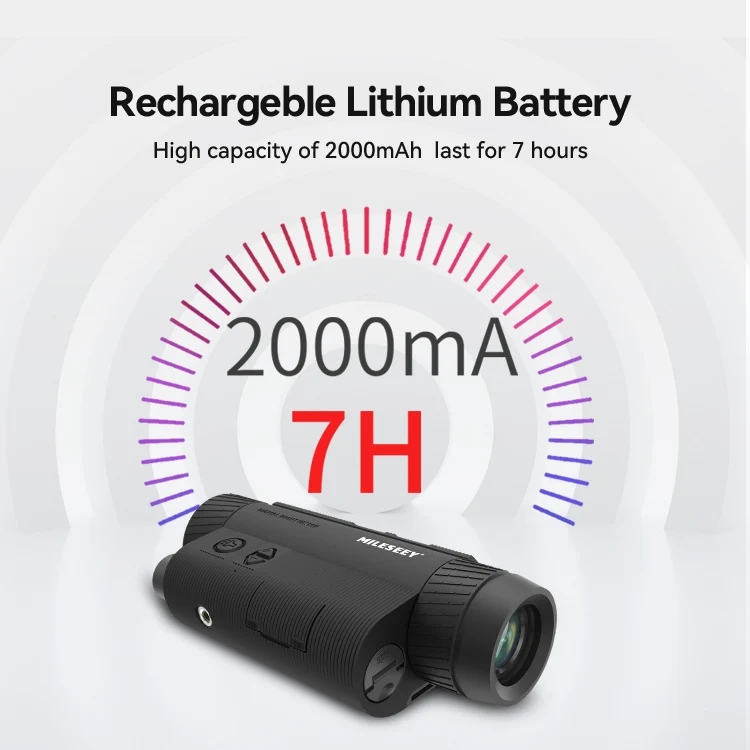 Mileseey NV20 200 м расстояние в жесткий темное время суток телескоп ночное областей видение монокулярный прибор ночного видения