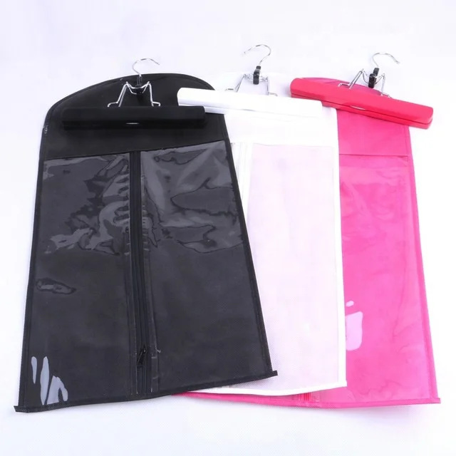 Wholesale Plastic Clear Wig Storage Hanger Bags Hair Packaging Bag Hair Extension Bag