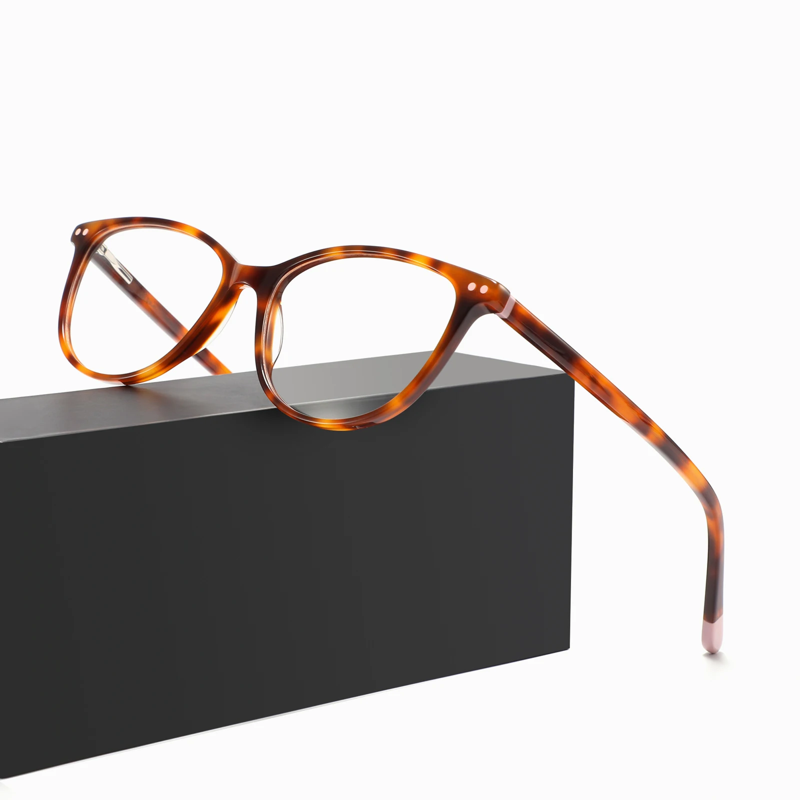 CONCHEN famous brand eyeglasses frames good custom logo frames AC blue blocking lenses online in china