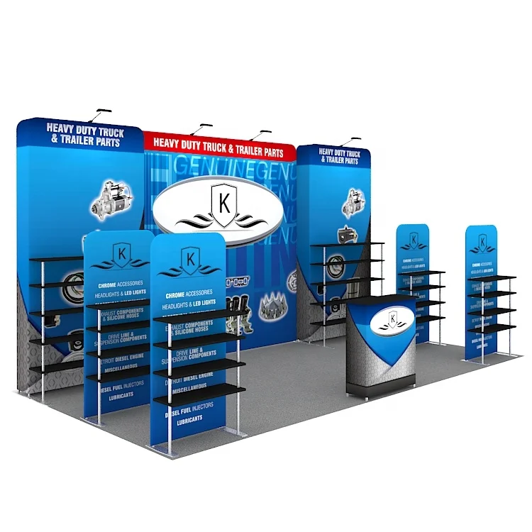 Metal Promotion Booth Foldable Modern Luxury Durable Portable Trade Show Booth