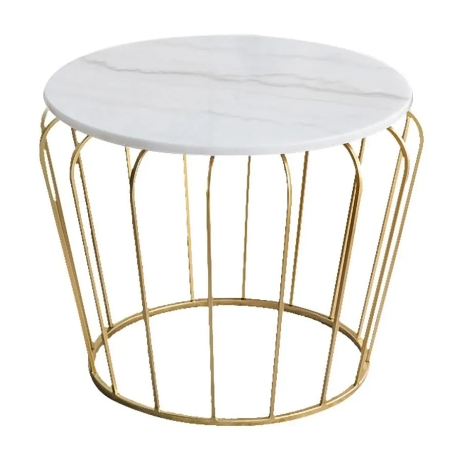 Современная мебель в скандинавском стиле для гостиной металлическая проволочная рама мраморный журнальный столик чайной