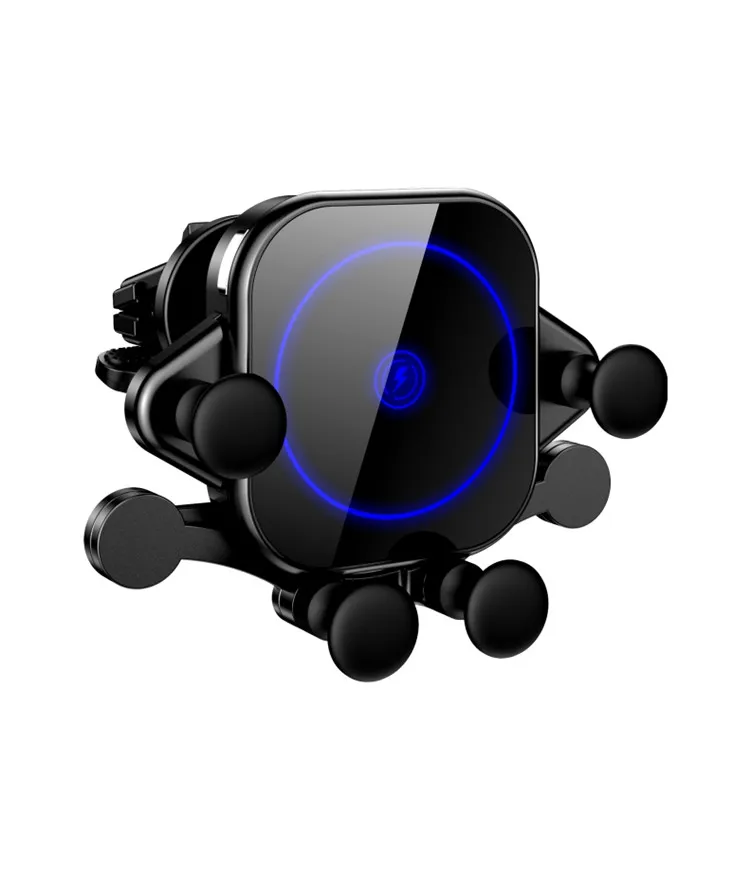
Universal 360 degree smart gravity bracket air vent mount automatic induction car wireless charger mobile phone holder 