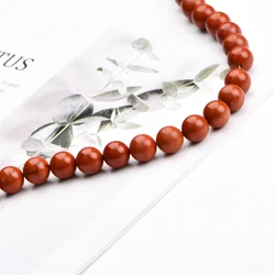 Recommend Natural Gemstone Red Jasper Round Loose Beads For Jewelry Making DIY Bracelet Accessories