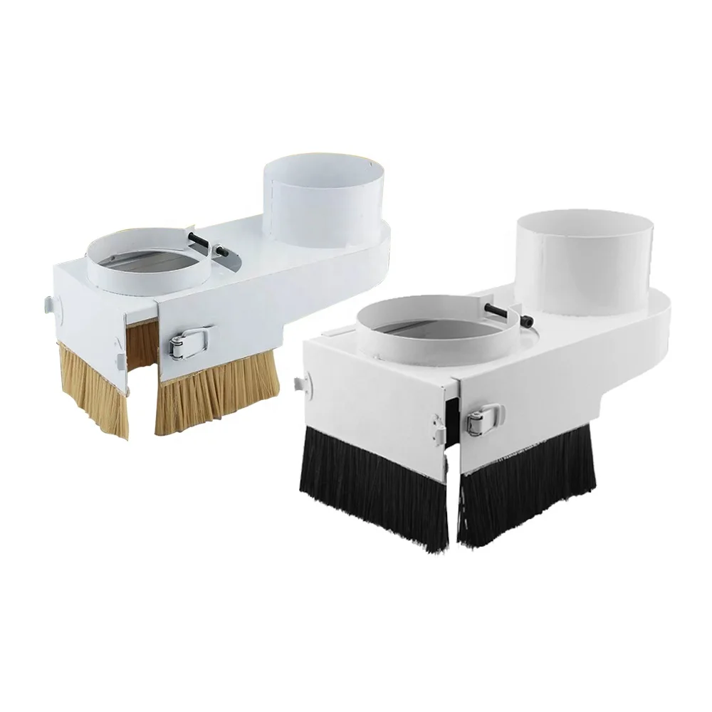 HLTNC Push-pull vacuum cover65/70/75/80/85/90/100mm CNC Dust Brush Spindle Engraving Milling Machine Cleaner Woodworking for CNC