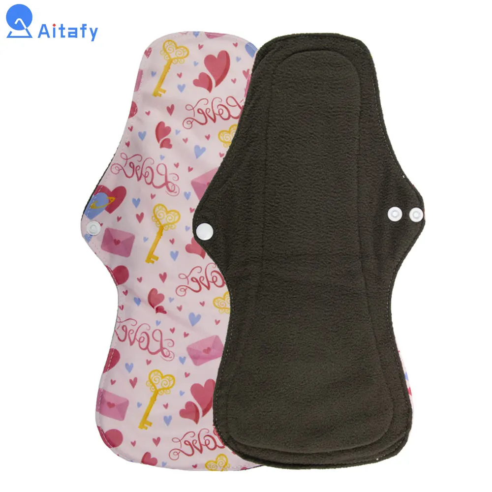 Bamboo sanitary cloth washable and reusable menstrual pad