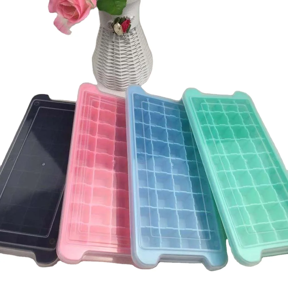 silicone mould 36-Cavity Ice Cube Trays With Lids Food Grade Silicones With Cold Heated Ice Cube Mold With Splash-Proof Removable Cover