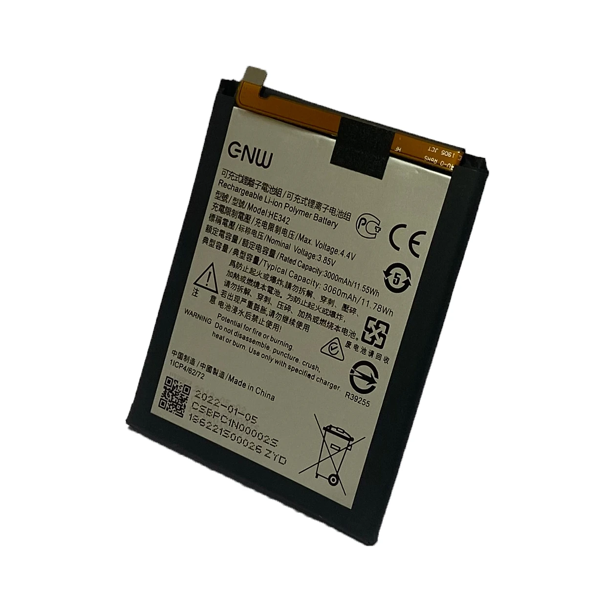 100% New Factory High Capacity Cell Phone Battery For NOkIA 5.1Plus/Nokia 6.1Plus/X5/X6 Replacement Batterises