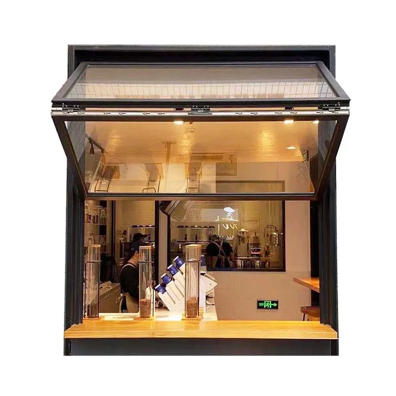 Wholesale Price double Tempered Glass panorama windows modern design waterproof windproof aluminum Double folding window