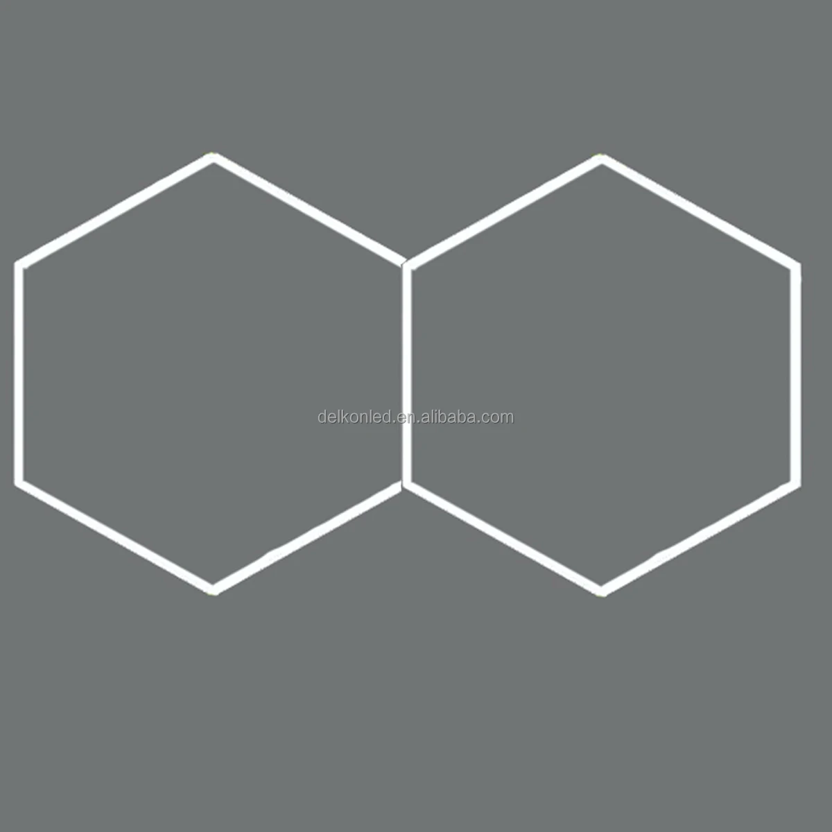 Delkon LED Car Detailing Light Home Hexagon Garage Ceiling Light for Gym Basement