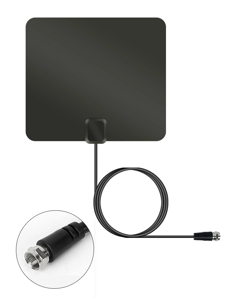  Переносной усилитель лучшего качества VHF UHF DVB-T TV Aerial Flat Indoor Digital 4K HDTV антенна с усилителем и