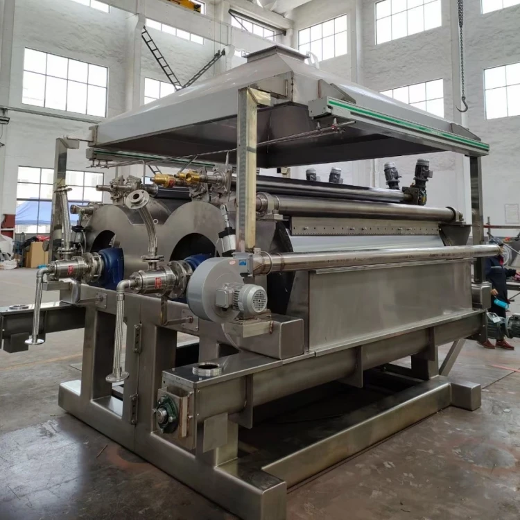 Hot Selling Drum Scraper High Quality Roller Industrial Food Crystallizer Equipment Wastewater Drying Flaker Rotary Dryer