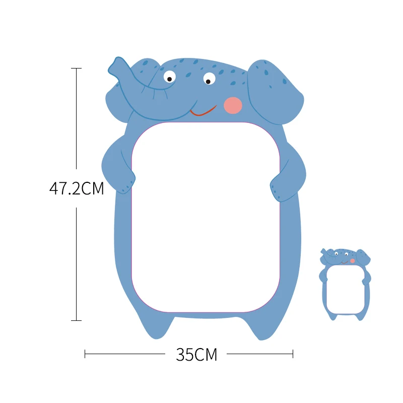Custom Whiteboard Wall Sticker Self Adhesive Cartoon Writing Board Dry Erase Children Room Board