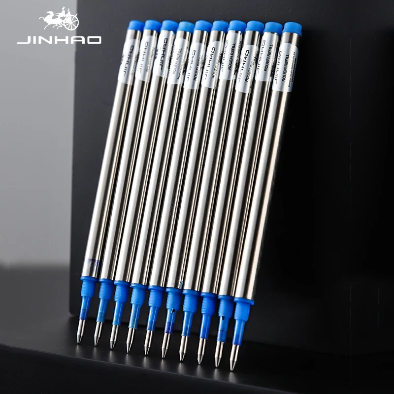 Jinhao Baozhu pen straight insertion rotating refill 0.5/0.7 black blue gel pen ballpoint pen replacement core refill