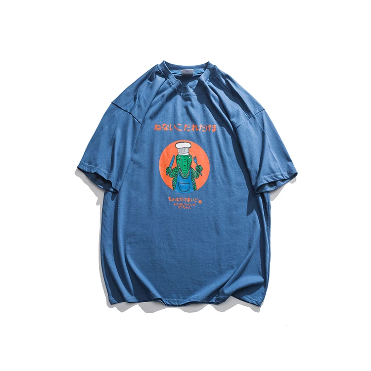 Китайский производитель, повседневные топы для молодых людей, полностью хлопковая футболка, OEM футболка с коротким рукавом и круглым вырезом для мужчин, с индивидуальным принтом