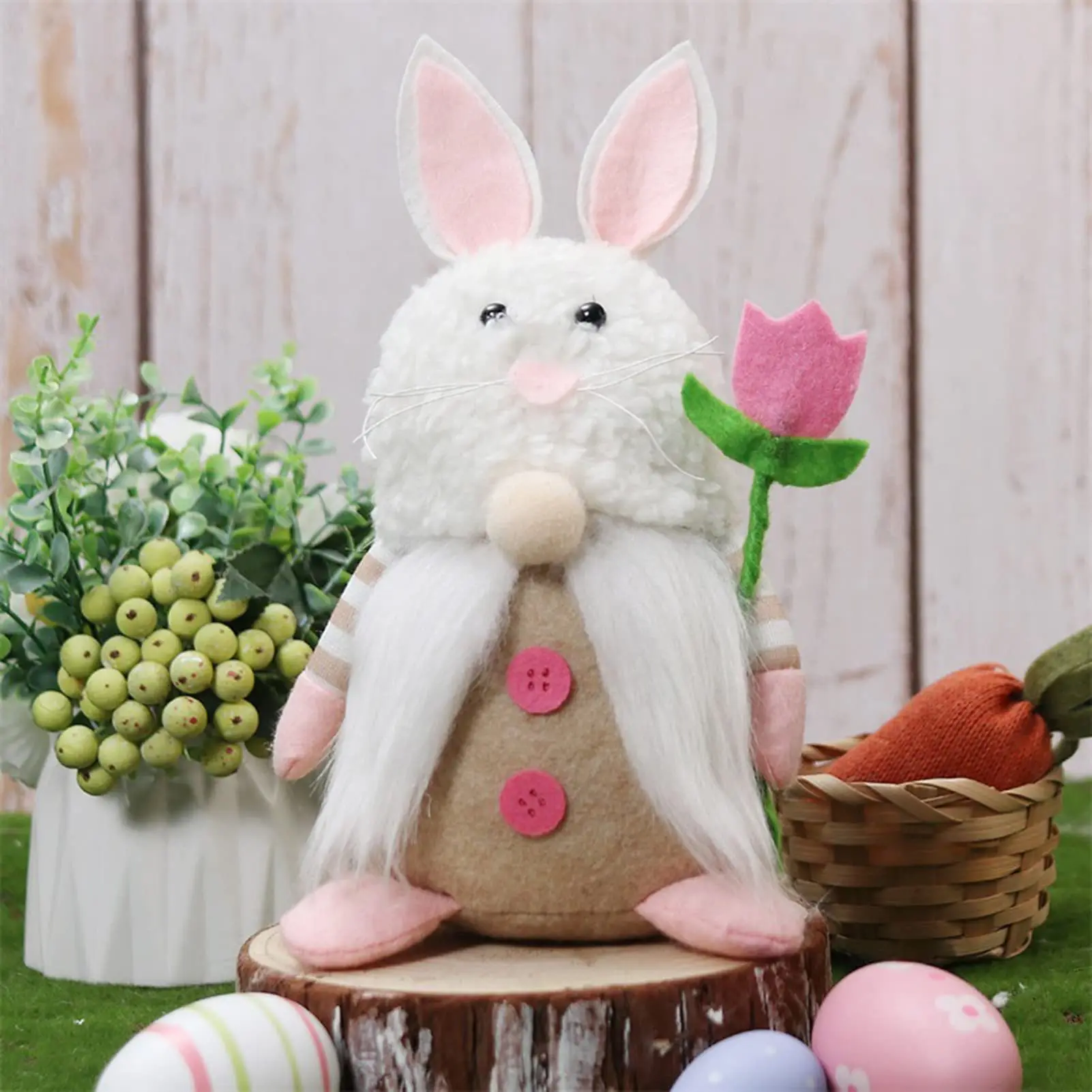 New Easter Rabbit Gnomes Doll Easter Gift Cartoon Bunny Gnomes Happy Easter Gnomes For Holiday Home Decoration