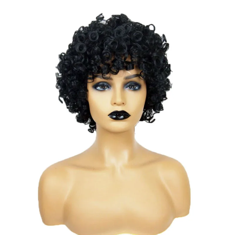 Wig Short Loose Curl Bob Style Brazilian Remy Women Wig Curly Hair