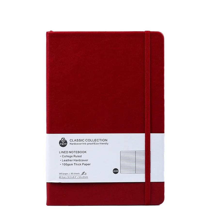 Pu Leather Planner Students Exercise Stationery Set Hardcover Kraft Paper Journal Travelers Notebooks With Logo  With Pen