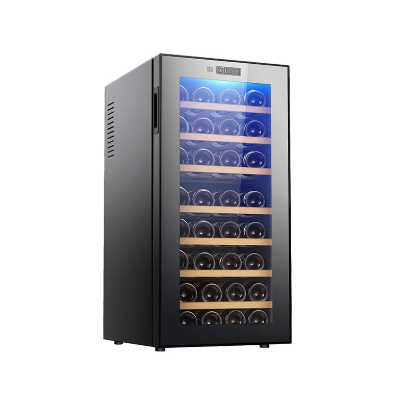 Wine Cooler Refrigerator 78L 32 Bottles Wine Cabinet Fridge Freestanding