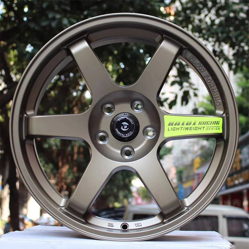 559  18inch  replica TE37 save energy 8.5kg light weight  flow forming alloy wheels  for any cars