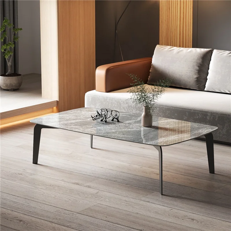 Cheap Metal Frame Table Mdf Top Table New Design Wholesale Manufacturers Modern Coffee Table