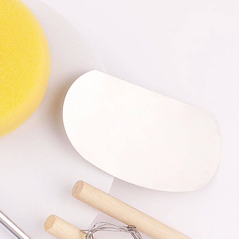 Huichuang Hot Sale Ceramic Making Tools Stainless Steel Scraper Pottery Sculpting Modeling Tool Clay Scraper 10-Pieces Set