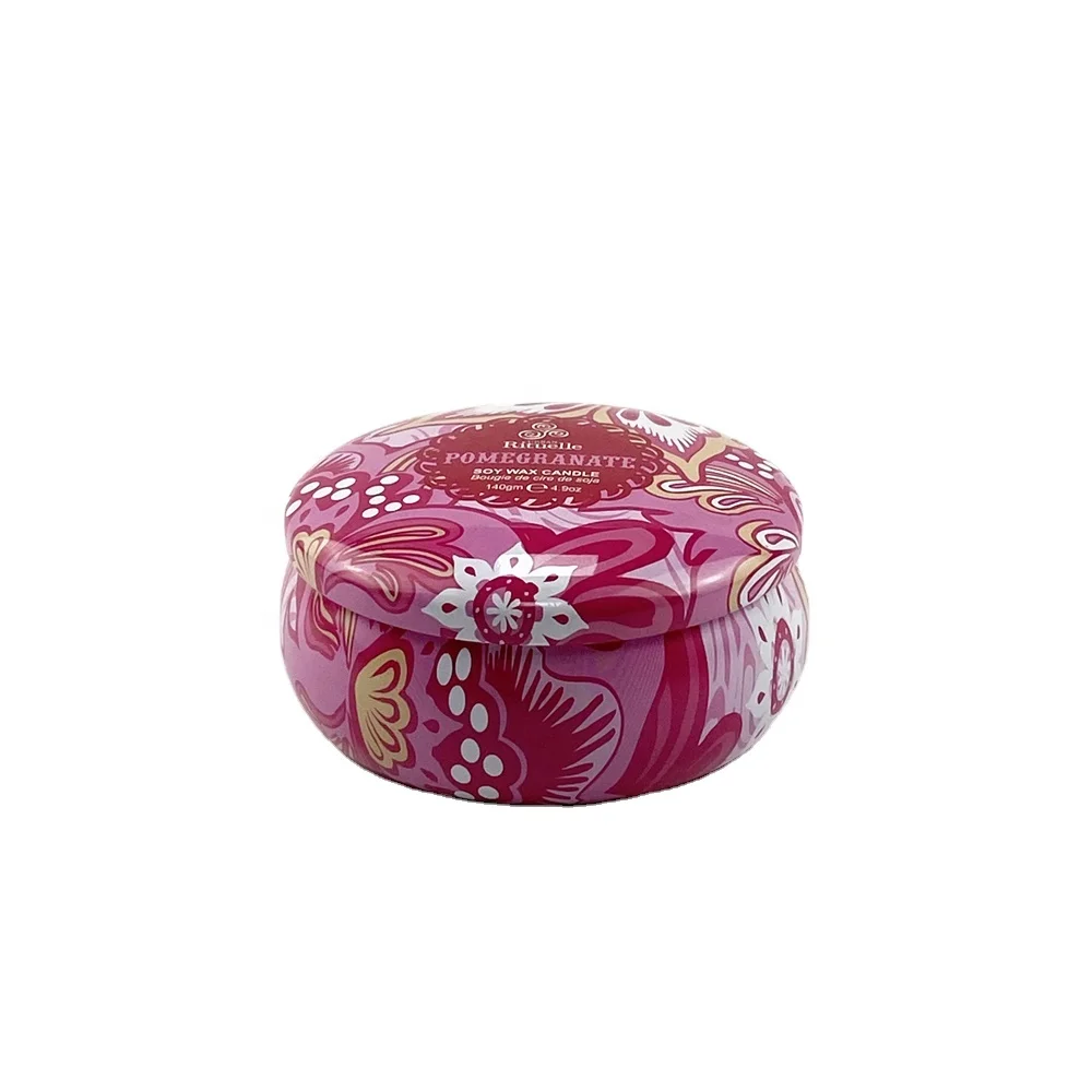 Premium candle tin box tin Soy Wax Candle tin container Metal can customized