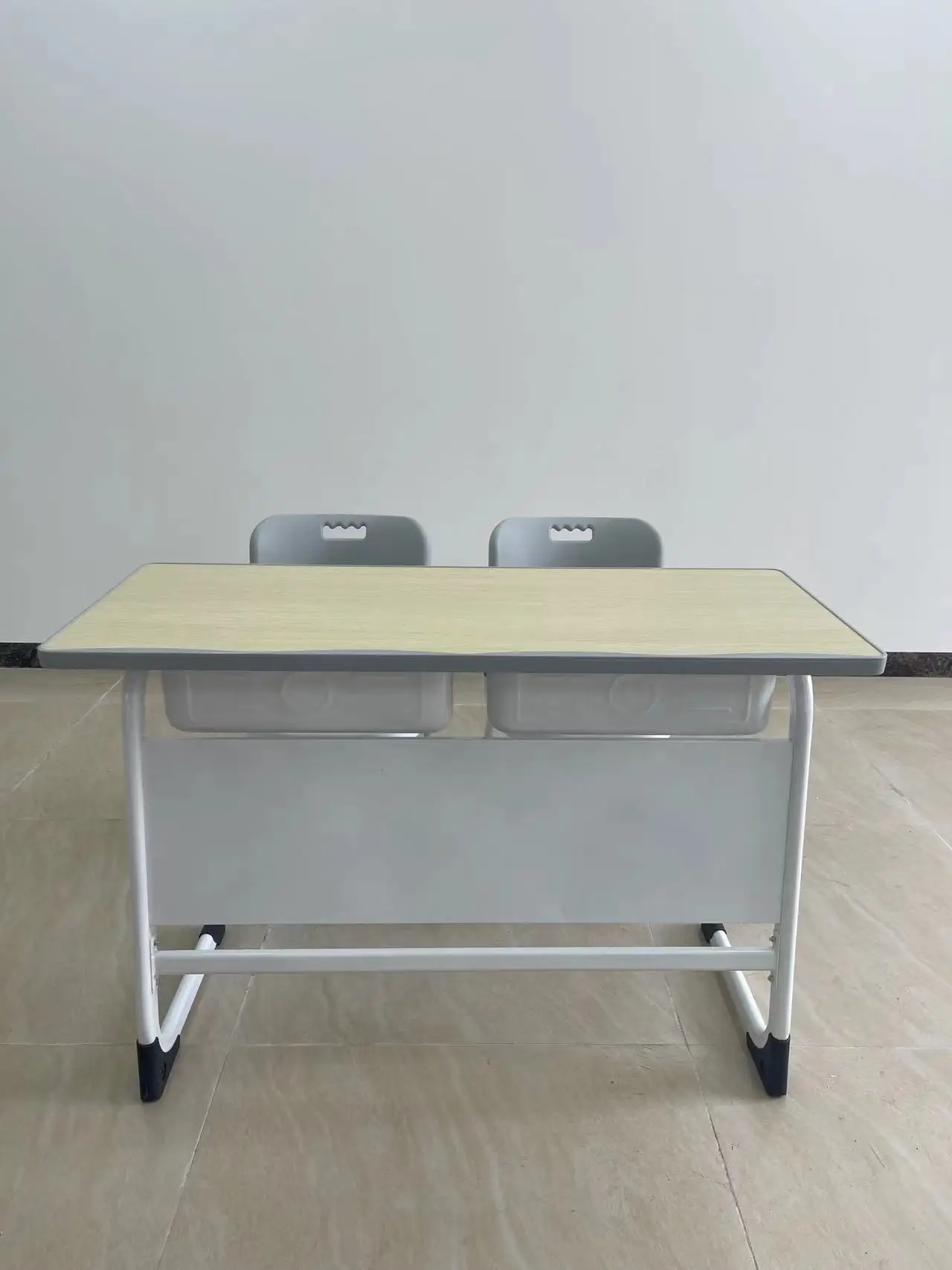 Durable Modern Simple Double Position Elementary and Middle School Students Classroom Study Desk and Chair