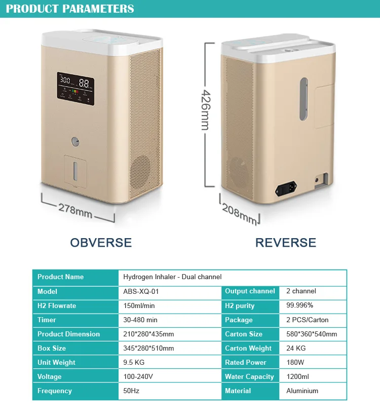 Wholesale rich hydrogen 1500ppb Japan alkaline hydrogen water filter oxygen hydrogen generator