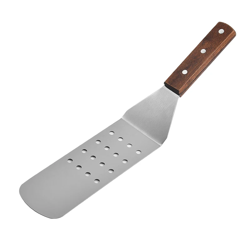 Durable Stainless Steel 3Pcs Set Outdoor BBQ Tools Teppanyaki Spatula Accessories Kit