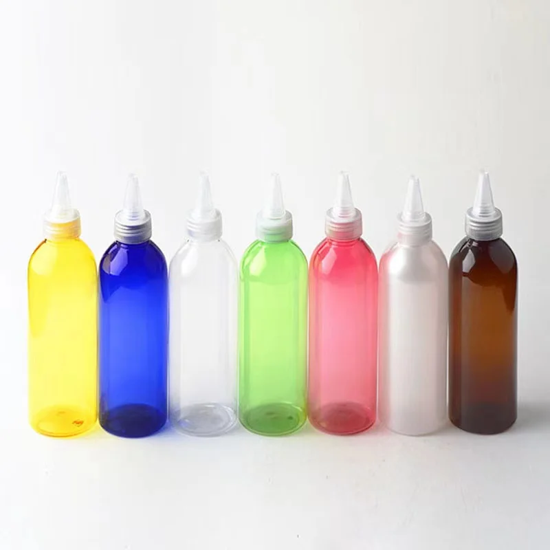 100ml pink Soft Hair Oil Dye Squeeze Applicator Packaging 120ml squeeze tube bottle With Twist Cap for hair