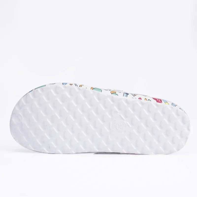 Wholesale Non-Slip Lightweight Clogs Printed Hospital Work EVA White Shoes For Nurse