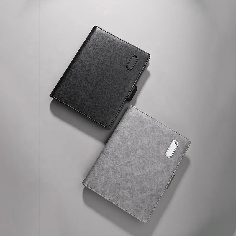 
Hot Selling Hardcover Blank Notebook Organizer With Wireless Power Bank And Usb 
