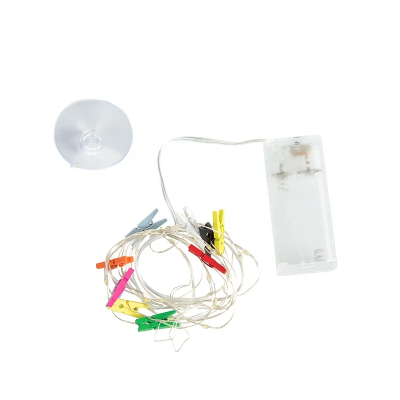Led Custom Made High Quality Photo Clip Battery Operated Mini Copper Wire Led Fairy String Lights