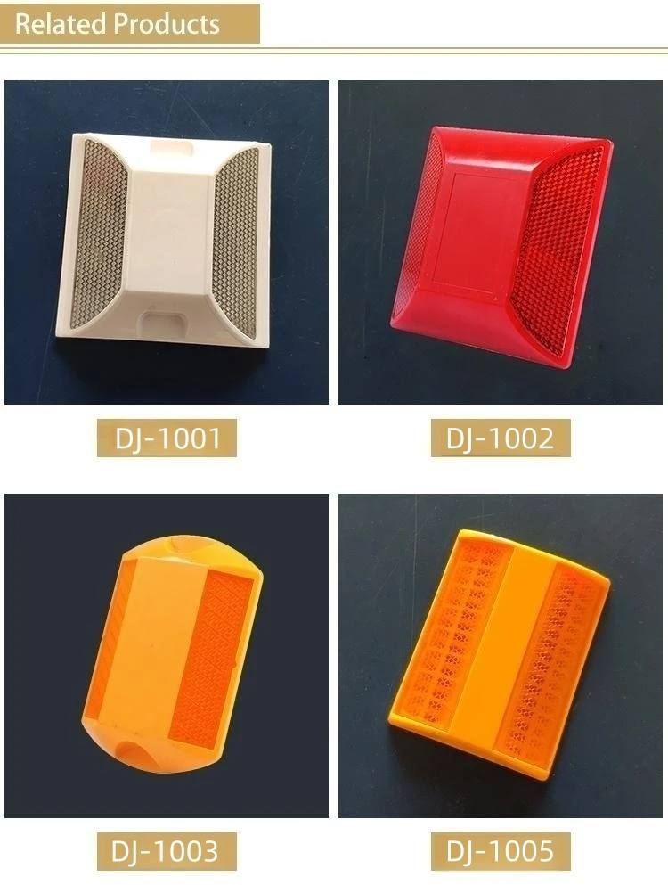 ItalyPlastic Led Reflector Round Heavy Duty Plastic Cat Eye Reflective Road Stud  Reflector Supplier