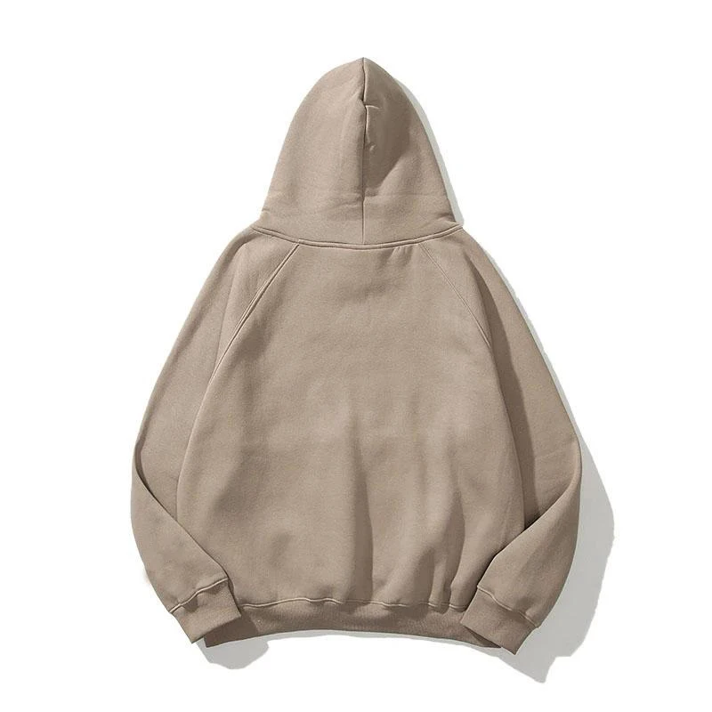 2022 hip hop streetwear raglan sleeve mens clothes outfit blank pullover hoodie without string organic cotton hoodies