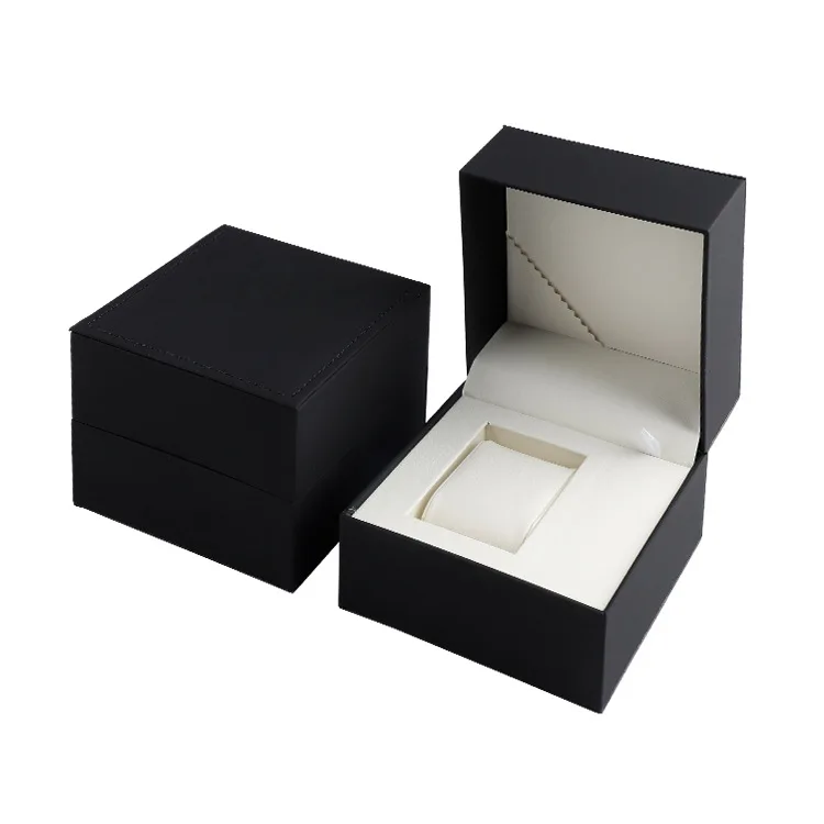 pu smart watch high-end black packaging box can print LOGO