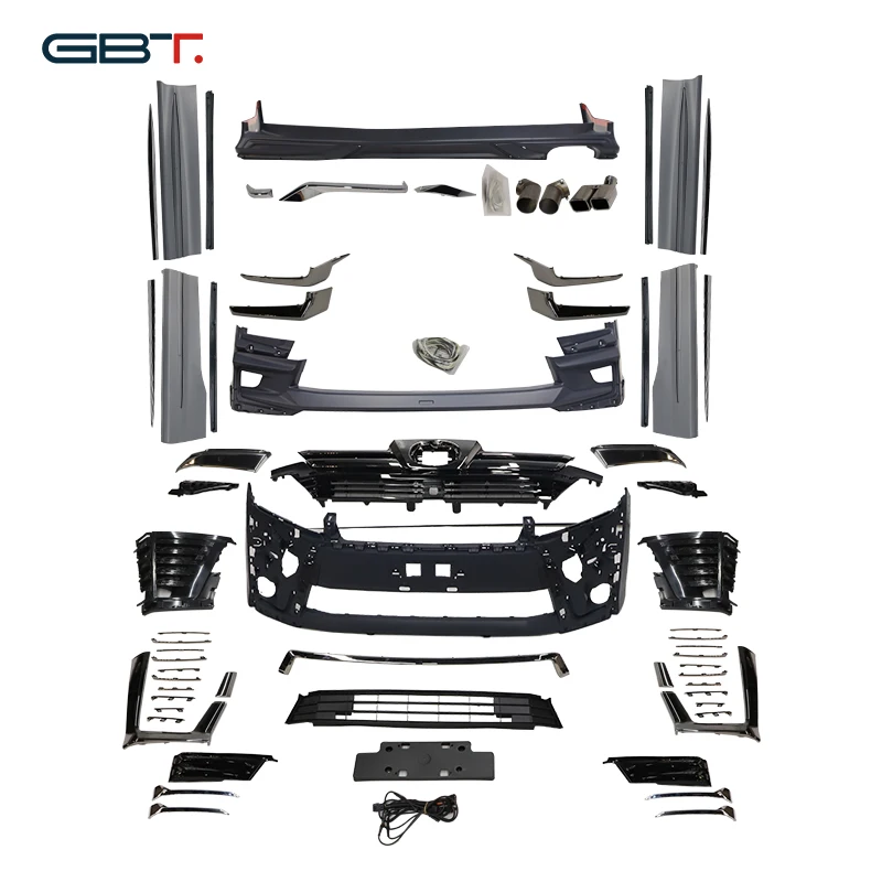 GBT Plastic for Vellfire 2020 facelift conversion parts bodykit for Vellfire 30 series car bumper set upgrade to modellista