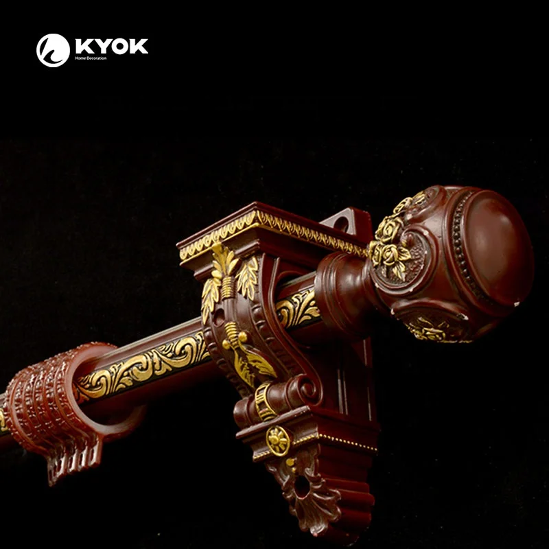 Archaize style KYOK 10/13/16/19/22/25/28/35mm curtains pipes trade  customize curtain bracket lamination